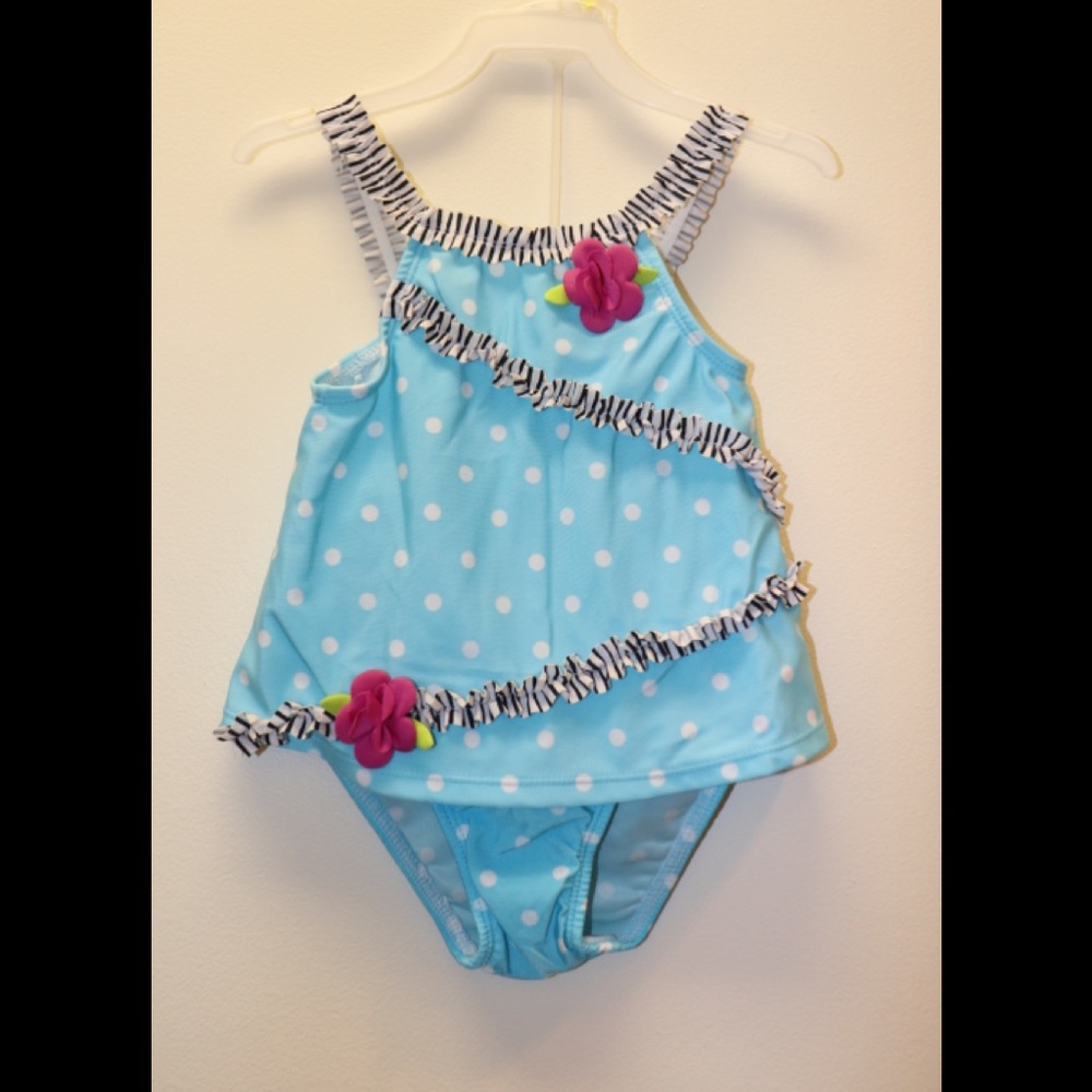 OKIE DOKIE TWO PIECE TODDLER SWIMWEAR NWT